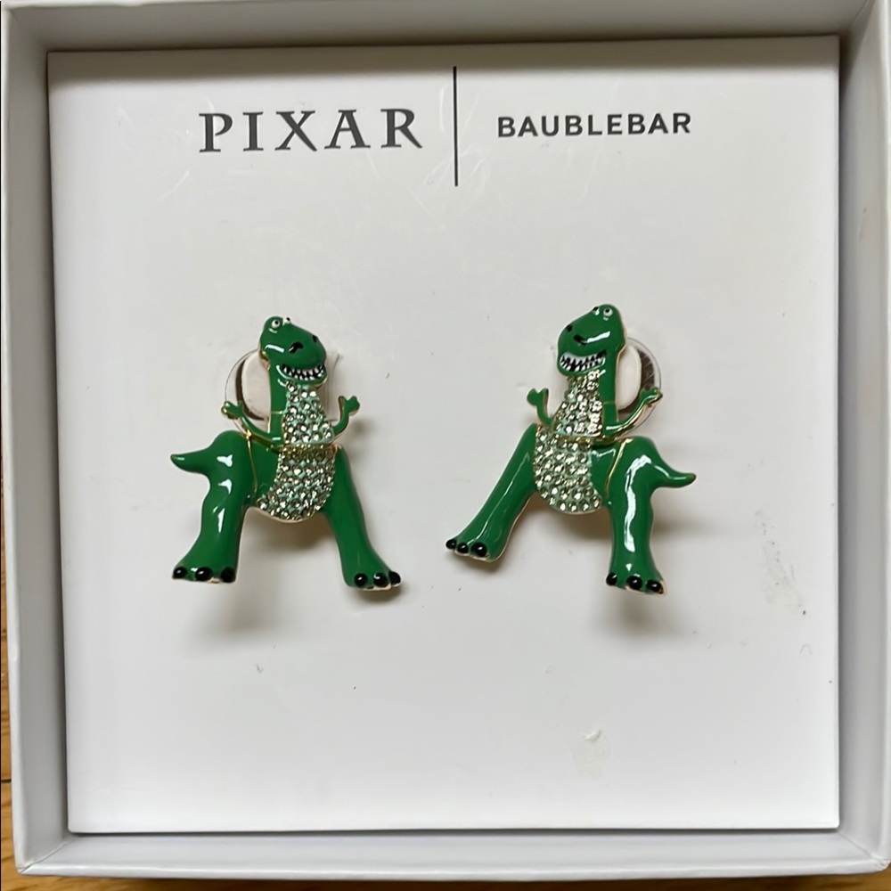 BaubleBar Pixar Rex Earrings